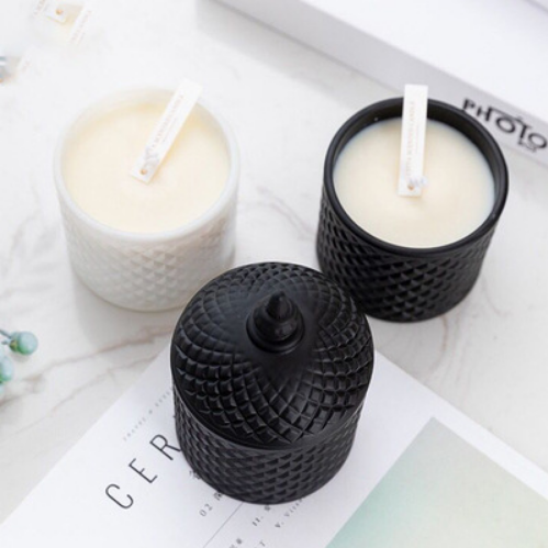 Hot sale own brand customize scented candle glass container for home decor Australia